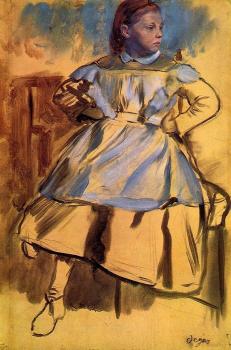 Edgar Degas : Portrait of Giulia Belleli II